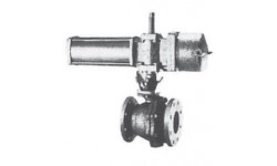 气动铸铁法兰球阀