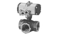 气动三通式青铜球阀